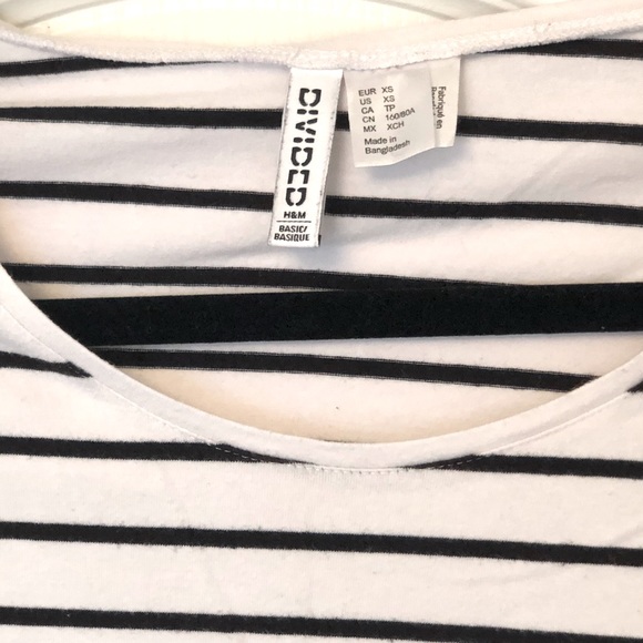 H&M Divided striped top - Picture 2 of 2